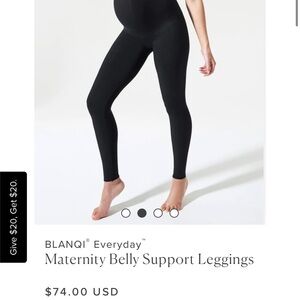 BLANQI everyday maternity belly support leggings L
